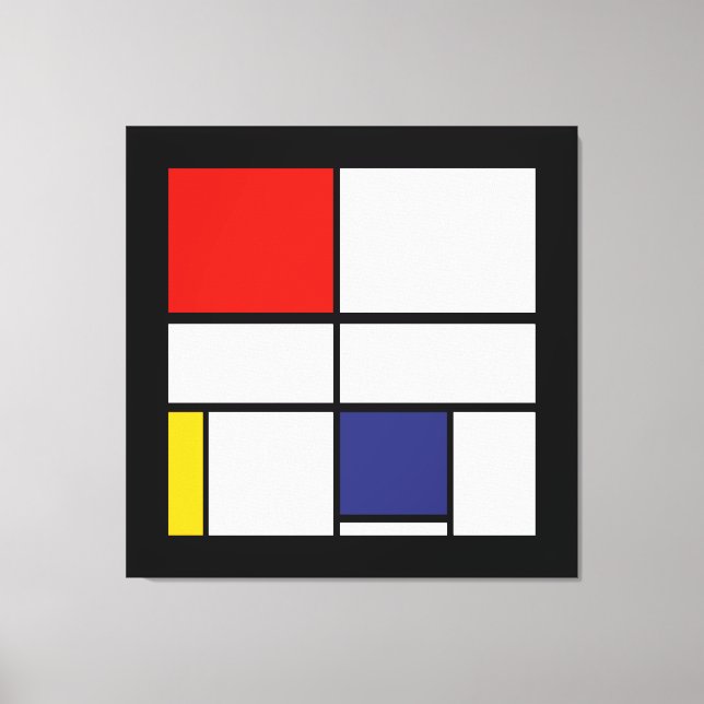 Toile Piet Mondrian, Composition C (Front)