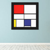 Toile Piet Mondrian, Composition C (Insitu(Wood Floor))