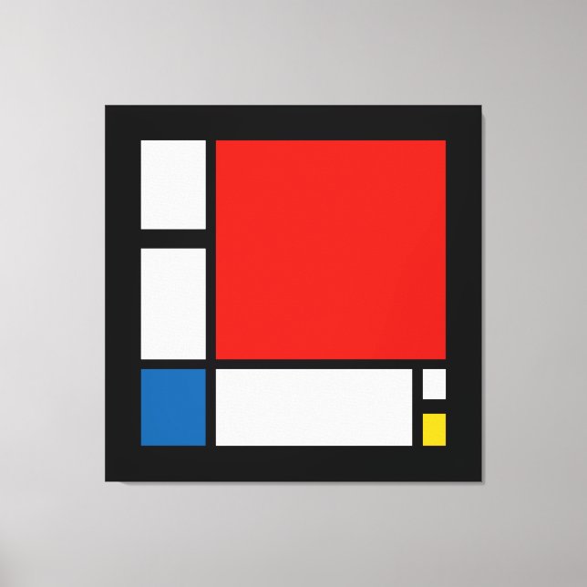 Toile Piet Mondrian, Composition ii (Recto)