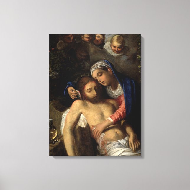 Toile Pietà (Marie et Jésus) (par Adam Elsheimer) (Recto)