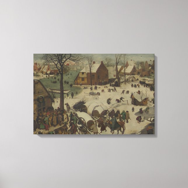 Toile Pieter Bruegel l'Ancien - Numérotation à Bethléem (Recto)