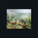 Toile Pieter Bruegel l'Ancien -Paysage Chute d'Icarus<br><div class="desc">Paysage avec la chute d'Icarus par Pieter Bruegel l'Ancien,  vers 1558. Huile sur toile.</div>