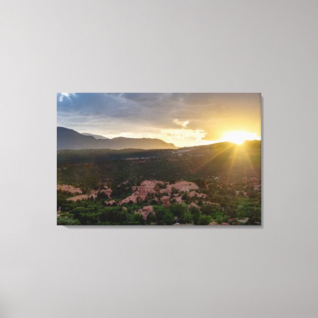 Toile Pikes Peak Sunset Haze Canvas (Recto)