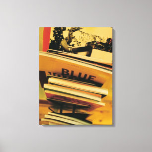 Toile Pile de livres et de magazines