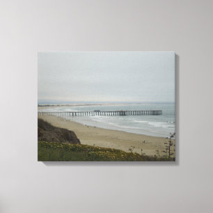 Toile Pilier à la plage de Pismo, la Californie