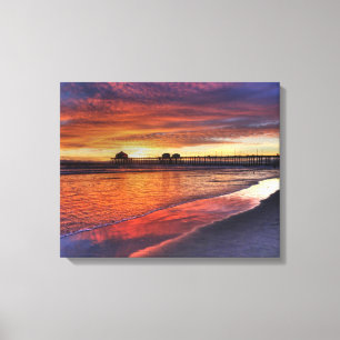 Toile Pilier de Huntington Beach, la Californie