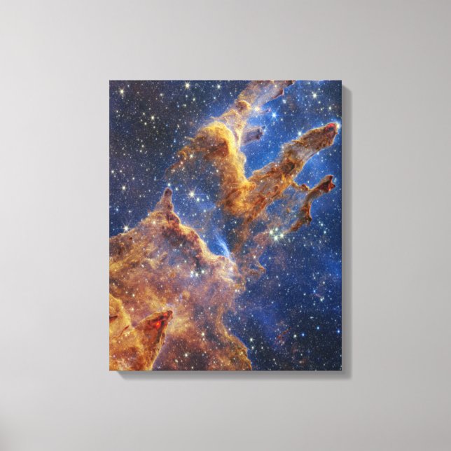 Toile Piliers de création Aigle Nebula Webb Telescope (Recto)