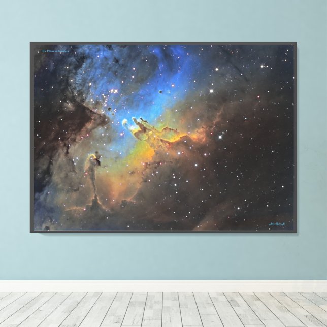 Toile Pillars of Creation - Distinguished Canvas Print (Insitu (Plancher de Bois))