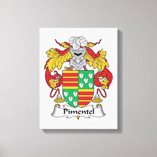 Toile Pimentel Family Crest (Recto)