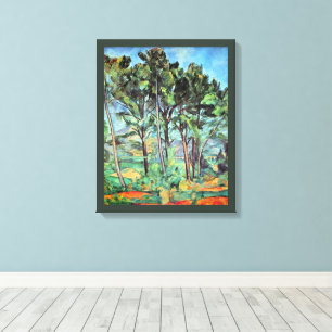Toile Pin avec Viaduc par Paul Cezanne, Art Vintage