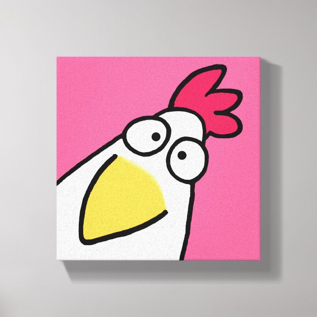 Toile Pink SERIOUS CHICKEN par Sandra Boynton (Recto)