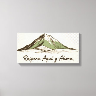 Toile Pintura Rústica: Montaña, Paz y Minimalismo