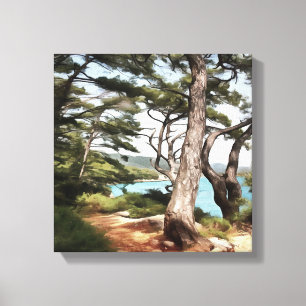 Toile Pinus pinea Pinetree Forest Painting