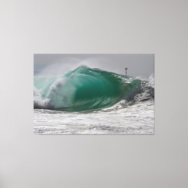 Toile Pipeline WEDGE, Newport Beach 🌊 (Recto)