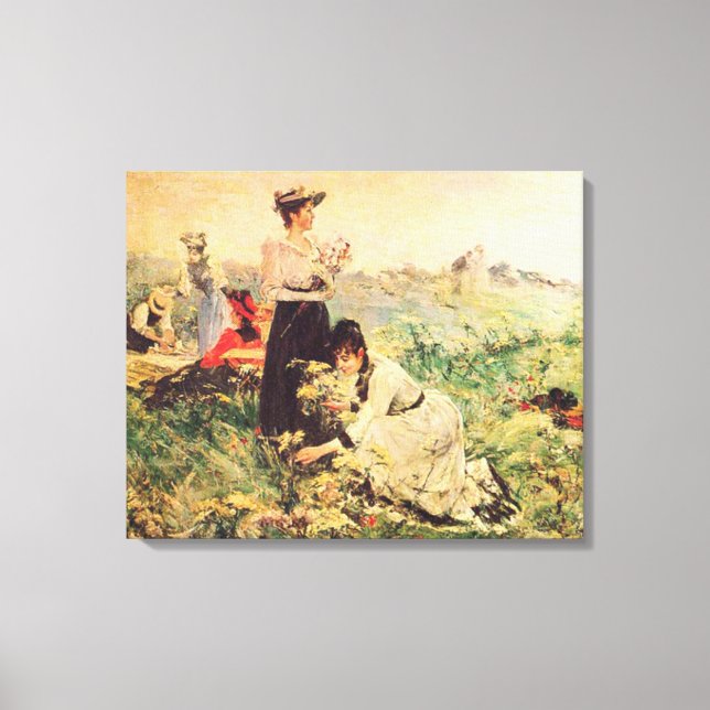 Toile Pique-nique en Normandie par Juan Luna. (Recto)