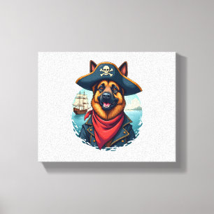 Toile Pirate de chien berger allemand