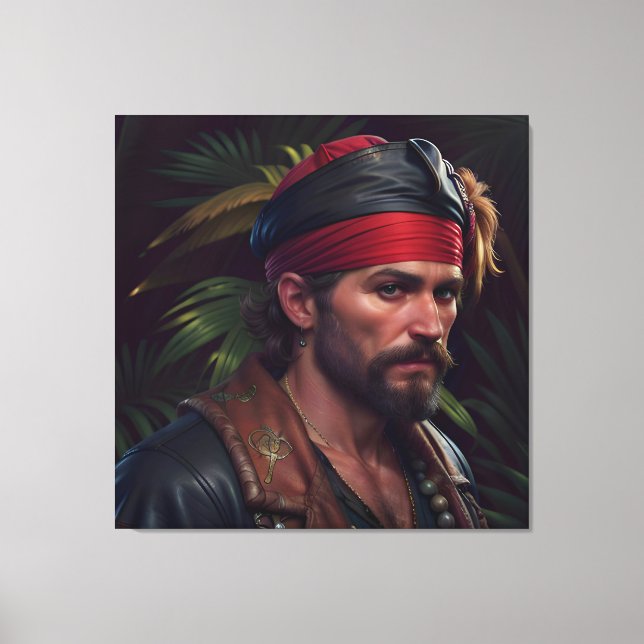 Toile Pirate Man Red Band Tropical (Recto)