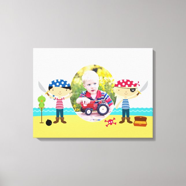 Toile Pirates Photo Cute Boy [24x18 Pouces] Canvas Impri (Recto)