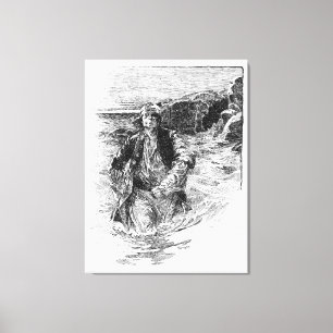 Toile Pirates Vintage, Sir Henry Morgan dans l'Océan