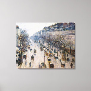 Toile Pissarro - Boulevard Montmartre, Matin d'hiver Po