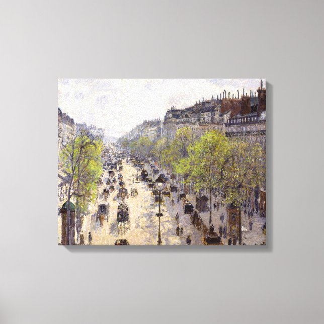 Toile Pissarro - Boulevard Montmartre, Printemps (Recto)