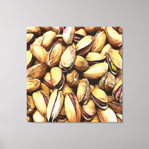 Toile Pistachio Nuts Black Outline Art