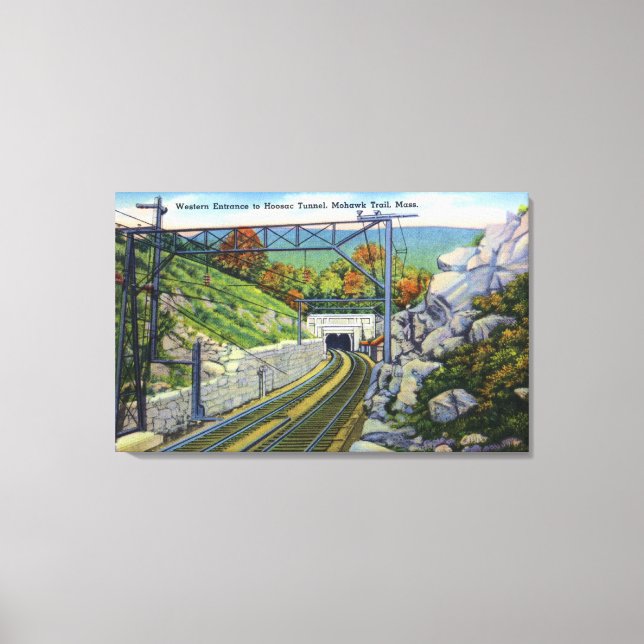 Toile Piste Mohawk Vue de l'entrée W. à Hoosac (Recto)