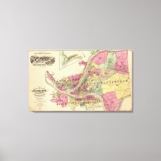 Toile Pittsburgh, Allegheny (Recto)