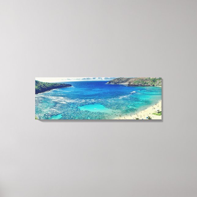 Toile PixDezines baie d'Hanauma (Recto)
