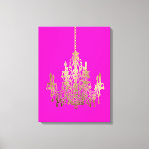 Toile PixDezines Lustre de Fond DIY/Faux Or