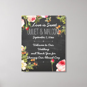 Toile PixDezines Rose/do-it-yourself Réception de mariag
