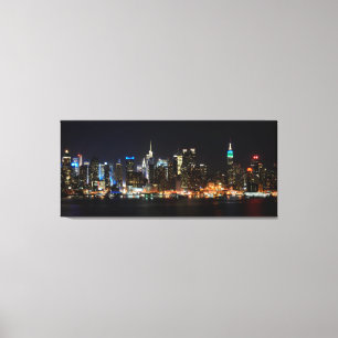 Toile PixDezines Skyline/Manhattan/Night Lights
