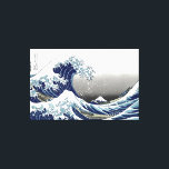 Toile PixDezines Vintage Great Wave Hokusai 斎 の 葛’飾<br><div class="desc">PixDezines vintage d'art japonais. La Grande vague de Kanagawa est l'une des plus vues au monde. L'artiste,  Hokusai,  1832 (période Edo). Décrivant okinami comme les grandes vagues,  PAS le tsunami. numériquement mis en valeur par PixDezines. com</div>