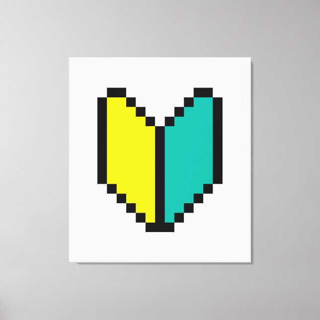 Toile Pixel 8 bits Wakaba / Mark Shoshinsha (Recto)