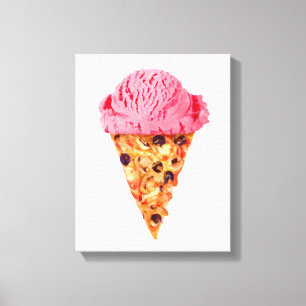 Toile Pizza à la crème glacée