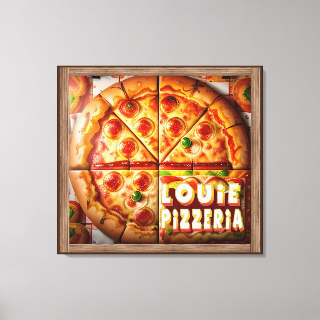 Toile Pizza Pizzeria Design (Recto)