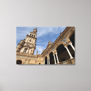 Toile Place d'Espagne, Séville, Andalousie, Espagne