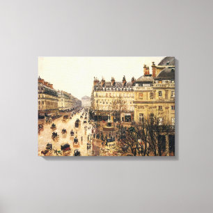 Toile Place du Théâtre Français, Paris Pluie par Pissarr