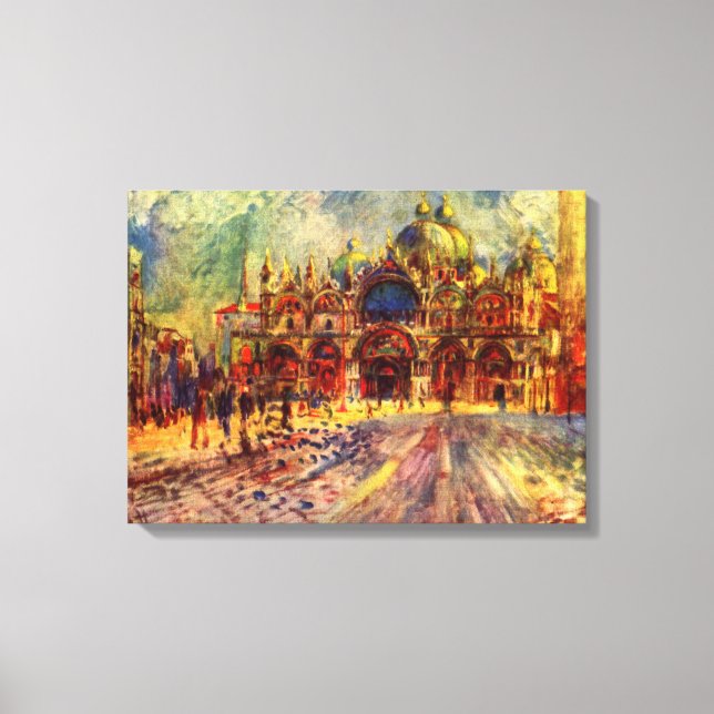 Toile Place Saint-Marc, Venise par Pierre Renoir (Recto)