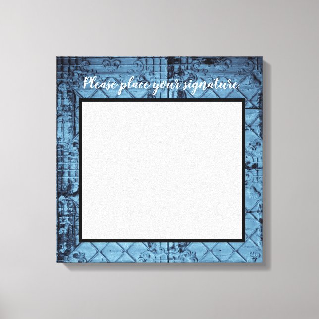 Toile Plafond de panneau rustique de 20 po x 20 po (Recto)