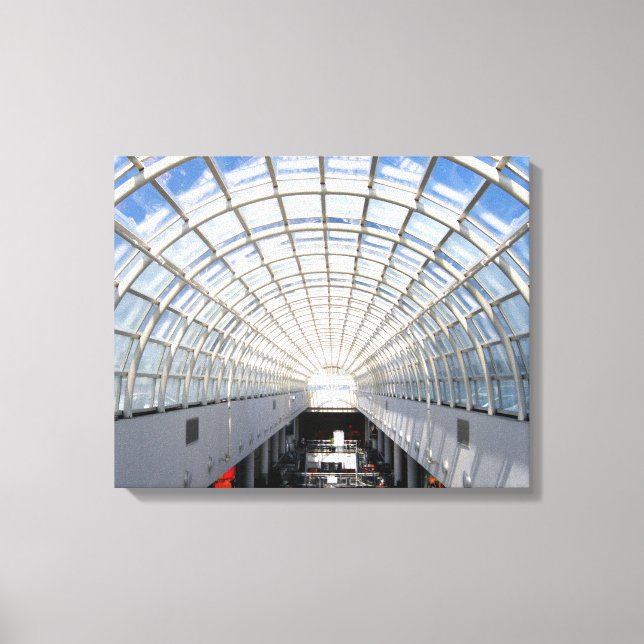 Toile Plafond en verre Blue Sky Skylight Window Art Phot (Recto)