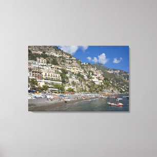 Toile Plage à Positano, Campanie, Italie