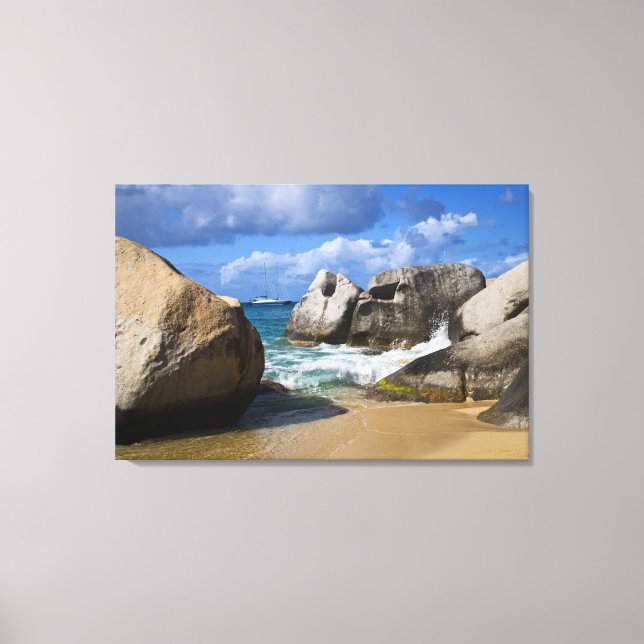 Toile Plage à Virgin Gorda, Îles Vierges britanniques (Recto)
