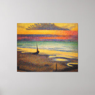 Toile Plage au cambriolage par Georges Lemmen 1891