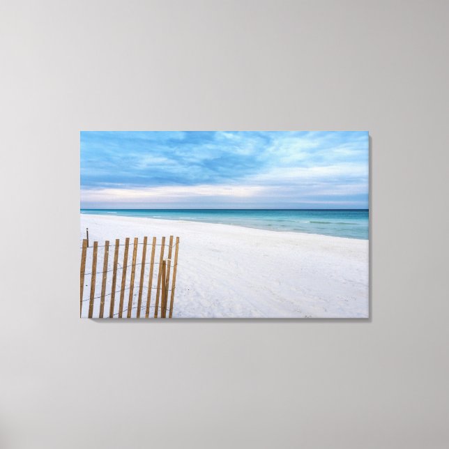 Toile Plage clôture matin Destin Floride Canvas (Recto)