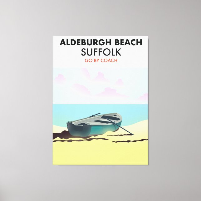 Toile Plage d'Aldeburgh Suffolk  (Recto)