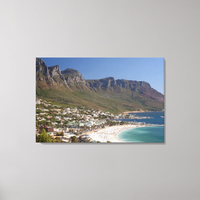 Toile Plage de Camps Bay et Twelve Apostles (Recto)