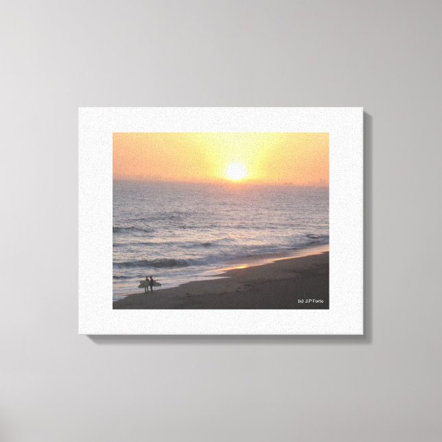 Toile Plage de Huntington "Surf City" (Recto)