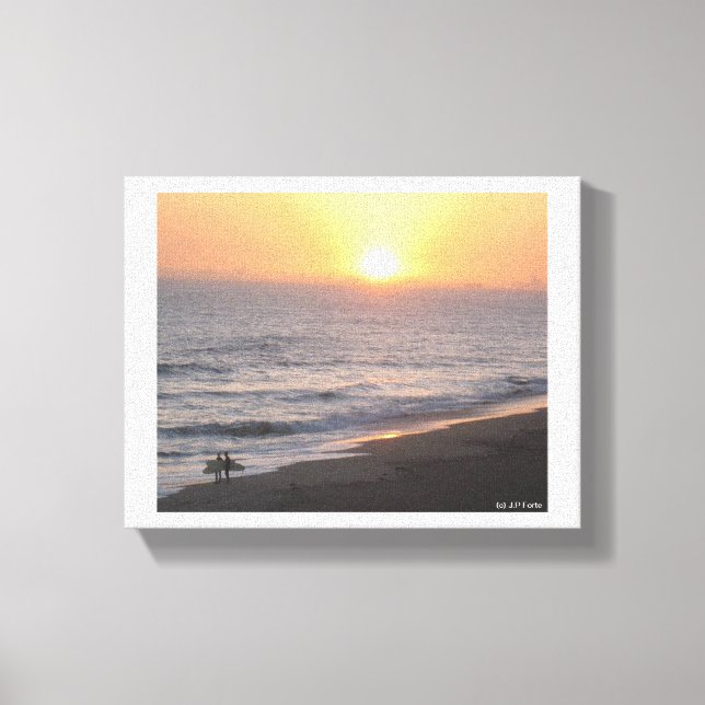Toile Plage de Huntington "Surf City" (Recto)