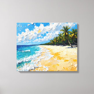 Toile Plage de l'île tropicale | Oce Côtière